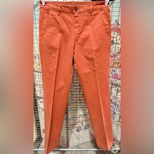 Dockers Burnt Orange Flat Front Pants 34x34